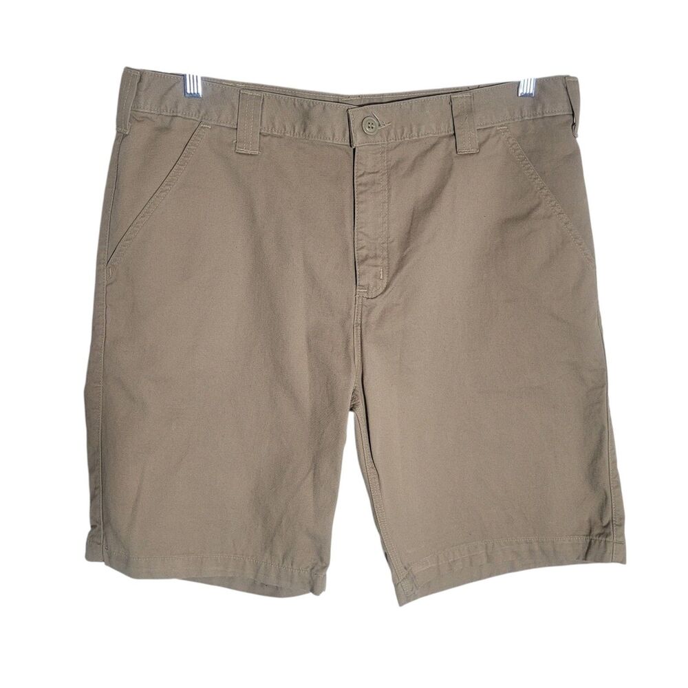 Carhartt Men's Chino Shorts Size 38 Khaki‎ Tan Preppy Casual Summer 10" Inseam